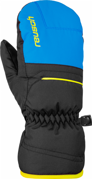 Reusch Alan Junior Mitten  6061415 7002 black blue yellow front